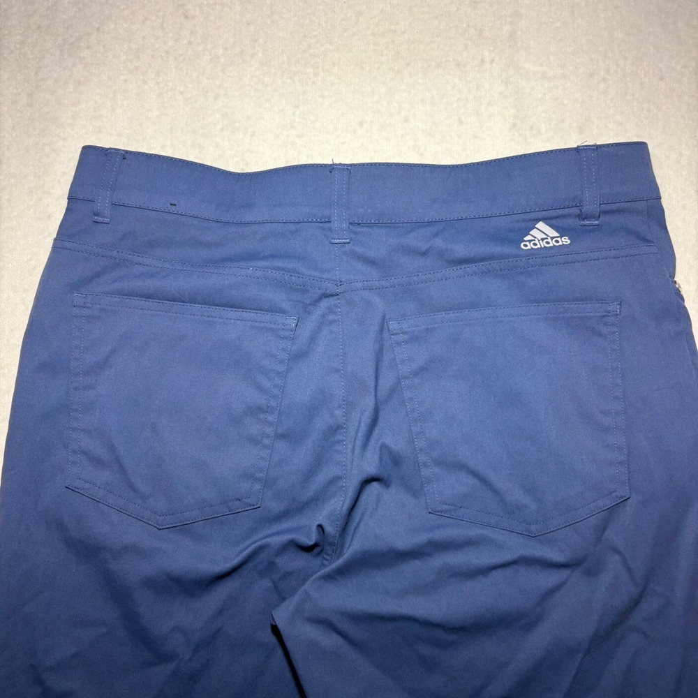 Adidas Mens Golf Pants Blue 32x32 Stretch Performance 5-Pocket Straight Leg - Picture 7 of 7
